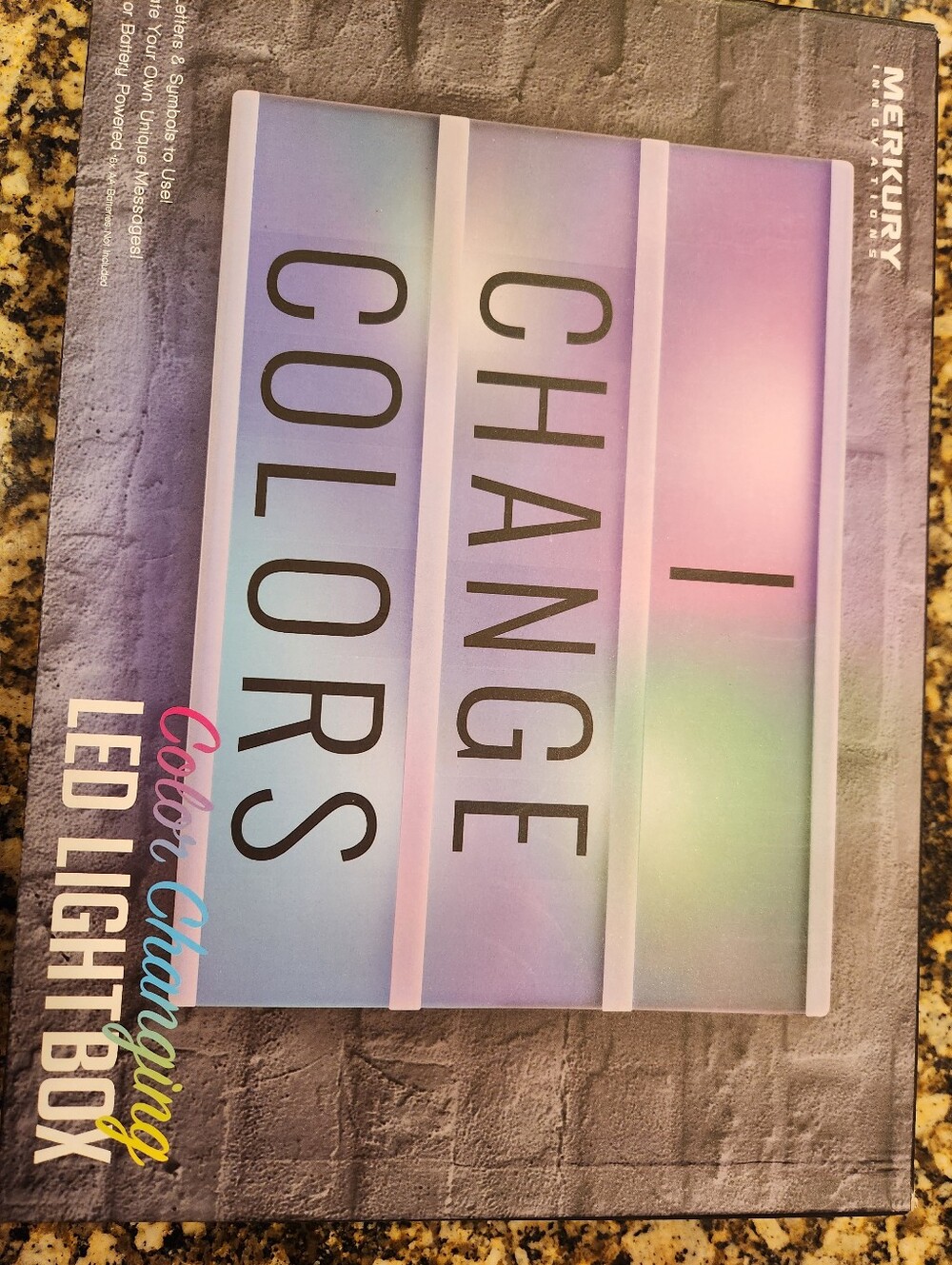 MERKURY Innovations Color Changing LED Light Box - Pastel Gradient